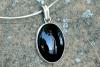 blakc onyx sterling silver pendant